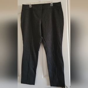 Hilary Radley Charcoal Black/Gray Dress Pants Size XL NEW
